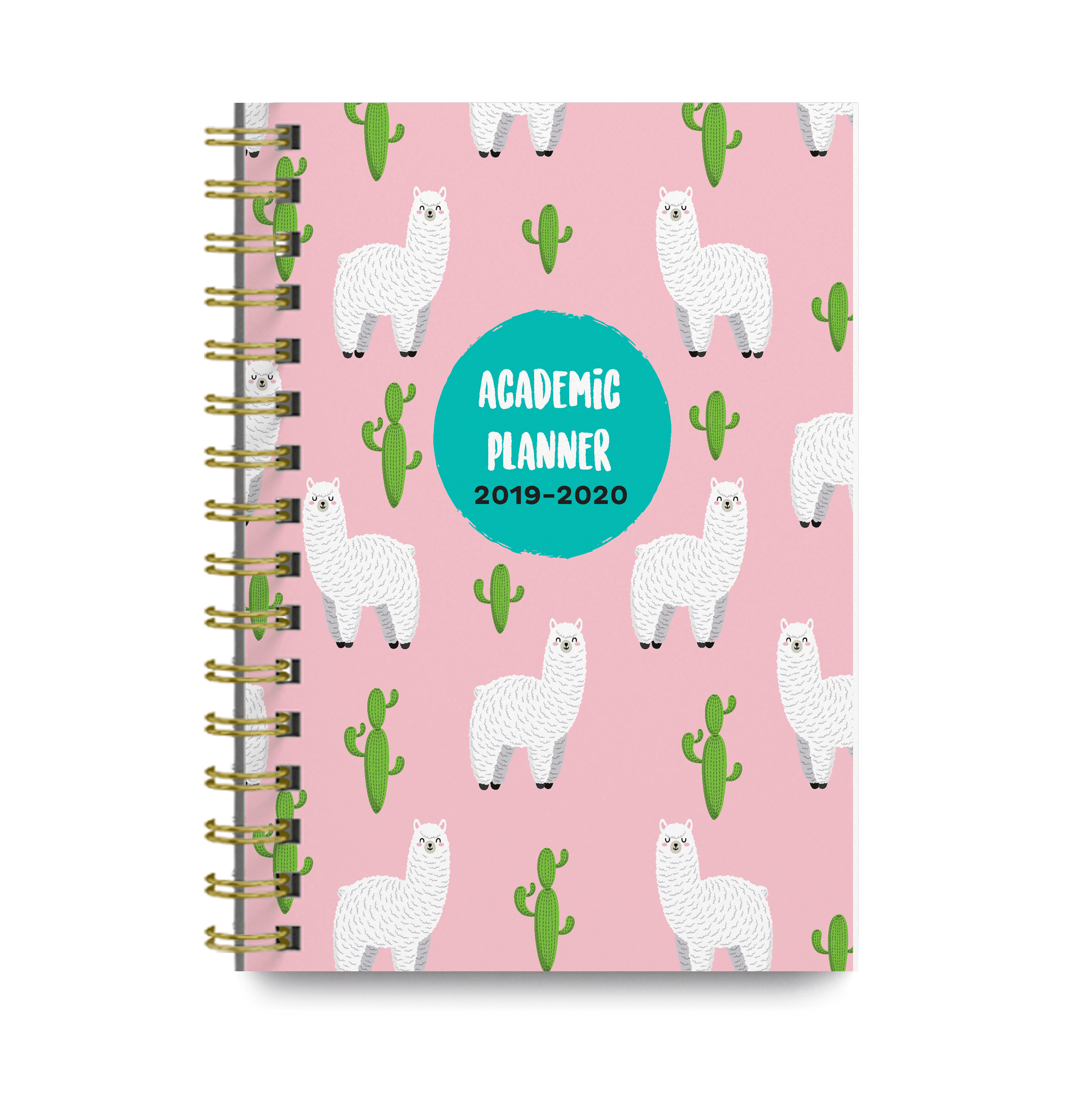 Llamas 2019-2020 Educational Month to month and Weekly Planner Lovable image about Cute Weekly Planners titled Llamas 2019-2020 Educational Regular and Weekly Planner Adorable